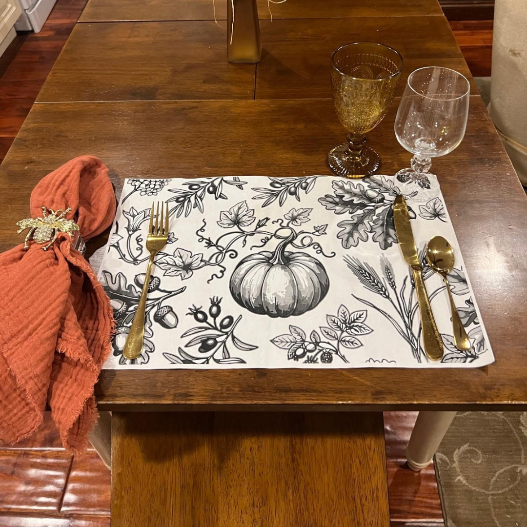 Thanksgiving Paper Placemat Set